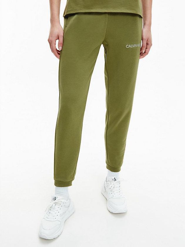 Calvin Klein USA Cotton Terry Womens Joggers Olive 7386209-DY